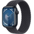 Apple Watch Series 9 // 41мм GPS // Корпус из алюминия цвета "темная ночь", плетёный монобраслет цвета "темная ночь"