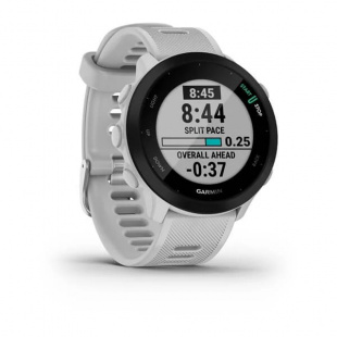 Беговые умные часы Garmin Forerunner 55 (42mm), белый корпус, белый силиконовый ремешок