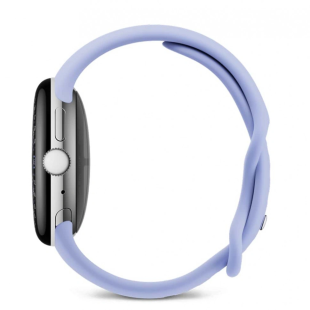 Google Pixel Watch 4 Wi-Fi, серебристый корпус 41 mm, спортивный ремешок лилового цвета (Iris)