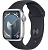 Купить Apple Watch Series 9 // 41мм GPS // Корпус из алюминия серебристого цвета, спортивный ремешок цвета "темная ночь"