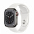 Купить Apple Watch Series 8 // 41мм GPS + Cellular // Корпус из нержавеющей стали графитового цвета, спортивный ремешок белого цвета