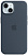 Силиконовый чехол MagSafe для iPhone 15, цвет "штормовой синий"