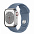 Купить Apple Watch Series 8 // 41мм GPS + Cellular // Корпус из нержавеющей стали серебристого цвета, спортивный ремешок сланцево-синего цвета