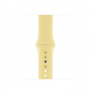 Apple Watch Series 5 // 44мм GPS // Корпус из алюминия золотого цвета, спортивный ремешок цвета «лимонный мусс»