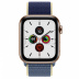Apple Watch Series 5 // 44мм GPS + Cellular // Корпус из нержавеющей стали золотого цвета, спортивный браслет цвета «морской лёд»