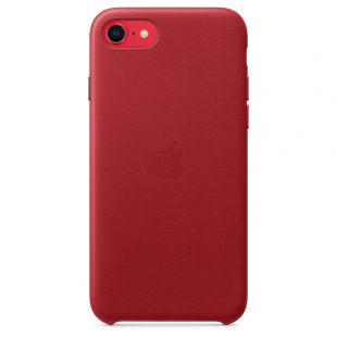 Кожаный чехол для iPhone SE, цвет (PRODUCT)RED, оригинальный Apple