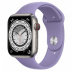 Apple Watch Series 7 // 45мм GPS + Cellular // Корпус из титана, спортивный ремешок цвета «английская лаванда»