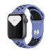Apple Watch Series 5 // 44мм GPS // Корпус из алюминия цвета «серый космос», спортивный ремешок Nike цвета "синяя пастель/чёрный"