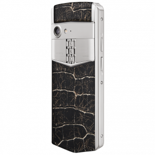 Vertu Aster P Baroque Titanium Pure Jet Cracked Lava Alligator