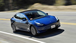 Tesla Model 3 Long Range Battery Blue Metallic