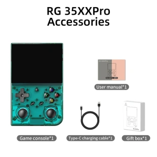 Игровая консоль Anbernic RG35XX Pro, 64Гб (Transparent Teal)