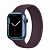 Купить Apple Watch Series 7 // 41мм GPS + Cellular // Корпус из алюминия синего цвета, монобраслет цвета «тёмная вишня»