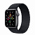 Купить Apple Watch SE // 40мм GPS // Корпус из алюминия цвета «серый космос», плетёный монобраслет угольного цвета (2020)