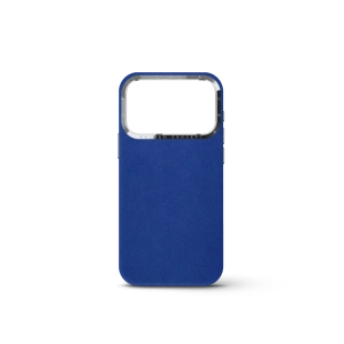 Чехол Golden Concept для iPhone 18 Pro, Alcantara (Midnight Blue)