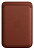 Кожаный чехол-бумажник MagSafe для iPhone, цвет Umber/Темно-коричневый
