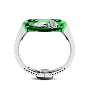 Корпус Golden Concept для Apple Watch, 46 мм, Racing Sport Edition Transparent, Sapphire Green