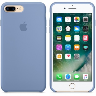 Силиконовый чехол для iPhone 7+ (Plus)/8+ (Plus), лазурный цвет, оригинальный Apple