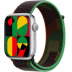 Apple Watch Series 9 // 41мм GPS // Корпус из алюминия серебристого цвета, спортивный браслет цвета Black Unity