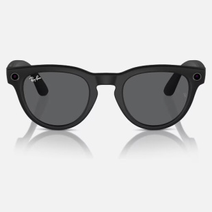 Умные очки Ray-Ban Stories Headliner (Черная матовая оправа, графитово-черные линзы)