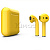 Купить AirPods - беспроводные наушники с Qi - зарядным кейсом Apple (Желтый, глянец)