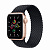 Купить Apple Watch SE // 40мм GPS // Корпус из алюминия золотого цвета, плетёный монобраслет угольного цвета (2020)