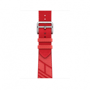 41мм Ремешок Hermès Single (Simple) Tour Jumping цвета Rose Texas/Rouge Piment для Apple Watch