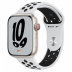Apple Watch Series 7 // 45мм GPS + Cellular // Корпус из алюминия цвета «сияющая звезда», спортивный ремешок Nike цвета «чистая платина/чёрный» Apple Watch Series 7 // 45мм GPS + Cellular // Корпус из алюминия цвета «сияющая звезда», спортивный ремешок Nike цвета «чистая платина/чёрный»