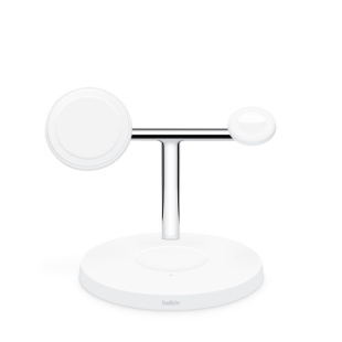 Док-станция Belkin Boost CHARGE PRO Wireless Charging Stand для беспроводной зарядки 3-в-1 (White/Белый)