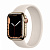 Купить Apple Watch Series 7 // 41мм GPS + Cellular // Корпус из нержавеющей стали золотого цвета, монобраслет цвета «сияющая звезда»