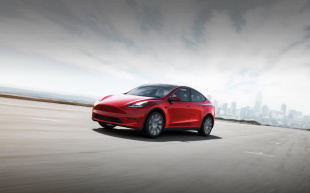 Tesla Model Y Performance All-Wheel Drive Red