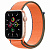 Купить Apple Watch SE // 44мм GPS // Корпус из алюминия золотого цвета, спортивный браслет цвета «Кумкват» (2020)