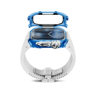 Корпус Golden Concept для Apple Watch, 46 мм, Racing Sport Edition Transparent, Sapphire blue