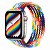 Купить Apple Watch Series 8 // 45мм GPS + Cellular // Корпус из нержавеющей стали серебристого цвета, плетёный монобраслет цвета Pride Edition