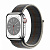 Купить Apple Watch Series 8 // 41мм GPS + Cellular // Корпус из нержавеющей стали серебристого цвета, спортивный браслет цвета "темная ночь"