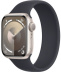 Apple Watch Series 9 // 45мм GPS // Корпус из алюминия цвета "сияющая звезда", монобраслет цвета "темная ночь"