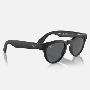 Умные очки Ray-Ban Stories Headliner (Черная матовая оправа, графитово-черные линзы)
