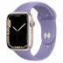 Apple Watch Series 7 // 45мм GPS // Корпус из алюминия цвета «сияющая звезда», спортивный ремешок цвета «английская лаванда»