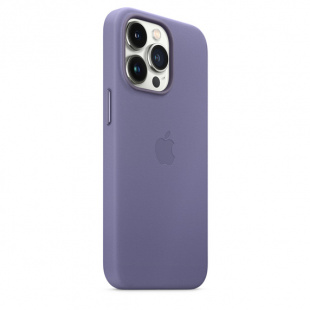 Кожаный чехол MagSafe для iPhone 13 Pro Max, цвет «сиреневая глициния»