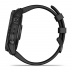 Мультиспортивные часы Garmin Fenix 7X (51mm) Sapphire Solar, титановый черный DLC корпус, черный силиконовый ремешок