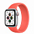 Купить Apple Watch SE // 40мм GPS + Cellular // Корпус из алюминия серебристого цвета, монобраслет цвета «Розовый цитрус» (2020)