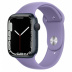 Apple Watch Series 7 // 45мм GPS // Корпус из алюминия цвета «тёмная ночь», спортивный ремешок цвета «английская лаванда»