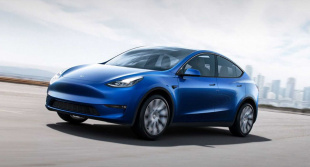 Tesla Model Y Performance All-Wheel Drive Blue Metallic