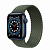 Купить Apple Watch Series 6 // 40мм GPS // Корпус из алюминия синего цвета, плетеный монобраслет цвета «Зелёные холмы»