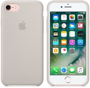 Силиконовый чехол для iPhone 7/8, бежевый цвет, оригинальный Apple, оригинальный Apple