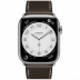 Apple Watch Series 7 Hermès // 45мм GPS + Cellular // Корпус из нержавеющей стали серебристого цвета, ремешок Single Tour цвета Ébène с раскладывающейся застёжкой (Deployment Buckle) Apple Watch Series 7 Hermès // 45мм GPS + Cellular // Корпус из нержавеющей стали серебристого цвета, ремешок Single Tour цвета Ébène с раскладывающейся застёжкой (Deployment Buckle)