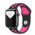 Apple Watch Series 5 // 44мм GPS // Корпус из алюминия цвета «серый космос», спортивный ремешок Nike цвета «чёрный/розовый всплеск»