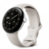 Google Pixel Watch 4 Wi-Fi+Cellular, серебристый корпус 41 mm, спортивный ремешок бежевого цвета (Porcelain)
