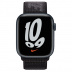 Apple Watch Series 7 // 41мм GPS // Корпус из алюминия цвета «тёмная ночь», спортивный браслет Nike чёрного цвета