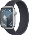 Apple Watch Series 9 // 45мм GPS // Корпус из алюминия серебристого цвета, монобраслет цвета "темная ночь"
