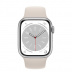 Apple Watch Series 8 // 45мм GPS // Корпус из алюминия серебристого цвета, спортивный ремешок цвета "сияющая звезда"